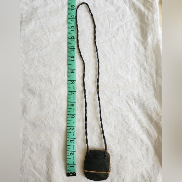 Vintage handmade pottery necklace - Picture 7 of 8